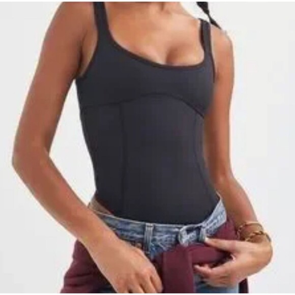 For Love And Lemons Black Whimsical Goth Festival Basic Bodysuit Size Small - Picture 1 of 6